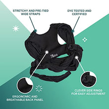 Load image into Gallery viewer, Koala Babycare Baby Sling Easy to Wear - Certified Ergonomic Support - Multi-Purpose Stretchy Baby Carrier Suitable up to 10 kg - Baby Wrap Carrier for Newborn - Black - Registered Design