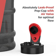 Load image into Gallery viewer, HYDRATE XL Jug 2.2 Litre Water Bottle - BPA Free, Flip Cap, Ideal for Gym - Colour Options (Black)