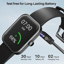 Load image into Gallery viewer, TOZO S2 44mm Smart Watch Alexa Built-in Fitness Tracker with Heart Rate and Blood Oxygen Monitor,Sleep Monitor 5ATM Waterproof HD Touchscreen for Men Women Compatible with iPhone&Android Black