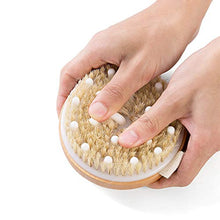 Load image into Gallery viewer, Ithyes Dry Brushing Body Brush Exfoliating Brush Natural Bristle bath Brush for Remove Dead Skin Toxins Cellulite,Treatment,Improves Lymphatic Functions,Exfoliates,Stimulates Blood Circulation