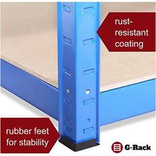 Load image into Gallery viewer, Garage Shelving Units: 180cm x 90cm x 40cm | Heavy Duty Racking Shelves for Storage - 1 Bay, Blue 5 Tier (175KG Per Shelf), 875KG Capacity | For Workshop, Shed, Office | 5 Year Warranty