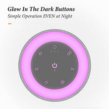 Load image into Gallery viewer, Buffbee White Noise Sound Machine with Soothing Sounds for Sleeping with Night Light, Timer and Memory Function, Fabric Design, Sleep Machine for Adults Baby Kids, Home and Office (White)