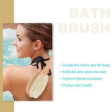 Load image into Gallery viewer, Back Scrubber for Shower with Long Wooden Handle,Body Brush for Exfoliating Skin with Soft and Stiff Bristles,Shower Brush Bath Brush Body Scrubber for Wet or Dry Brushing