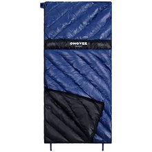Load image into Gallery viewer, OMOVEE Goose Down Sleeping Bag, Ultra Light Waterproof Blanket Cozy and Warm, 3 Seasons for Adults Kids Boys Girls Great for Indoor&Outdoor Camping, Traveling with Compression Bag- Blue