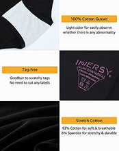 Load image into Gallery viewer, INNERSY Maternity Knickers Womens Cotton Pregnancy Underwear Black Hipster Panties Pack of 5 (UK12, Black)