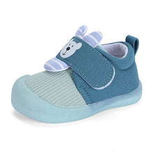 Load image into Gallery viewer, MASOCIO Baby Boy Shoes Infant Toddler First Walking Shoes Trainers 6-12 Months Size 2.5 UK Child Blue (Size Correction 3 to 2.5)