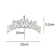 Load image into Gallery viewer, Bridal Tiara Wedding Tiara Crystal Rhinestones Bridal Tiara Crown Headband for Girl Women Decoration on Birthday Wedding Party Prom