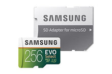 Load image into Gallery viewer, Samsung EVO Select 256GB microSDXC UHS-I U3 100MB/s Full HD & 4K UHD Memory Card with SD Adapter (MB-ME256HA/EU) - Amazon Exclusive