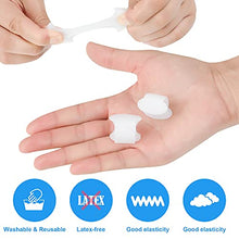 Load image into Gallery viewer, Pinky Gel Toe Separators, Silicone Toe Spacers, Small Toe Protector Spreader, Cushions for Curled Overlapping Separate Toe Correct