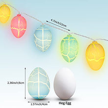 Load image into Gallery viewer, KPCB Tech Easter Decorations for Tree Fairy Eggs Lights String 20 LED 2.4M Batteries Powered Egg Lights with 2 Lighting Modes Outdoor Indoor Easter Decorations for Home Easter Tree Egg Hunt Party