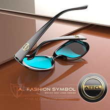 Load image into Gallery viewer, ATTCL Womens Classic Polarized Sunglasses for Women Trendy Oversized Sunglass with UV Protection 3011 C2 Black+blue