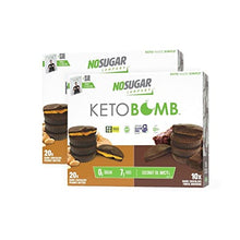 Load image into Gallery viewer, No Sugar Keto Bomb Snacks - 40 × Chocolate Peanut Butter, 20 × Fudge Brownie, Fulfills Sugar Craving, Low Carb (1g) Keto Snacks with 7g Healthy Fat - Gluten Free, All Natural, Non-GMO