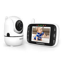 Load image into Gallery viewer, Baby Monitor,Hello Baby Monitor with Camera and Audio, 3.2'' LCD Screen,Rotate 355°horizontally and120°vertically,VOX Mode,Two-Way Audio, Night Vision,Temperature Monitoring, Lullabies