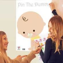 Load image into Gallery viewer, Pin The Dummy On The Baby Game For 35 Players Baby Shower Fun Game Free Delivery (White)