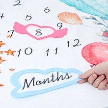 Load image into Gallery viewer, Luchild Baby Milestone Blanket Newborn Photography Props Multifunctional Personalised Baby Blanket for Girls Boys 130 x 100cm-Animal
