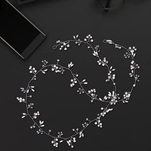 Load image into Gallery viewer, Mlysnd Wedding Hair Accessories, Bride Hair Accessories Wedding Wedding Hair Pin for Wedding Prom Headpiece, 50cm, 1Pcs (Rose Gold)