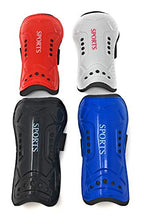 Load image into Gallery viewer, Rooks age 3-5 years old Kids Shin Guards,Child Soccer Shin Pad,Perforated Breathable Soccer Shin Guards Board, for Boys And Girls Football Games Leg Calf Protective Gear Black Blue Red White (White)