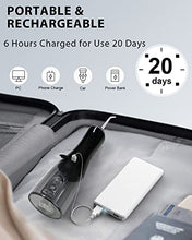 Load image into Gallery viewer, MySmile Powerful Cordless Water Flosser Portable Dental Oral Irrigator with 5 Modes OLED Display 8 Replaceable Jet Tips and 350 ML Detachable Water Tank for Home Travel Use (Black)