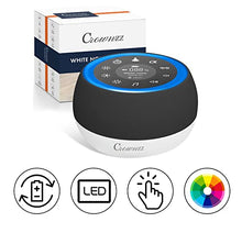 Load image into Gallery viewer, White Noise Machine for Adults and Baby-Rechargeable-Warm Night Light Sleep Sound Machine with Natural Sounds for Baby Soothing,Adult Therapy,Relaxation &Tinnitus Relief and Timer
