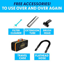 Load image into Gallery viewer, ThisWorx Car Vacuum Cleaner - Portable, Lightweight, Powerful, Handheld Vacuums w/Strong Suction, 3 Attachment Accessories, Carry Case - 12V, 4.8m Cord - Car Cleaning Kit