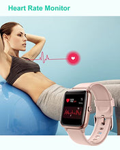 Load image into Gallery viewer, GRV Smart Watch,Fitness Watch with Heart Rate Monitor,Sleep Tracker,Sports Fitness Tracker Watch Pedometer Call SMS Notification Smartwatch for Women Men