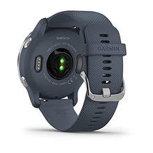 Load image into Gallery viewer, Garmin Venu 2 GPS smartwatch with all-day health monitoring, Silver Bezel with Granite Blue Case and Silicone Band