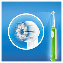Load image into Gallery viewer, Oral-B Kids Electric Toothbrush, 1 Toothbrush Head, with Kid-Friendly Sensitive Mode, For Junior Kids Ages 6+, 2 Pin UK Plug, Green