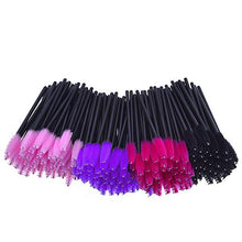 Load image into Gallery viewer, 200 Pieces Disposable Mascara Wands Eyelash Brushes Eye Lash Makeup Applicators Cosmetic Brush Kit, Multicolor