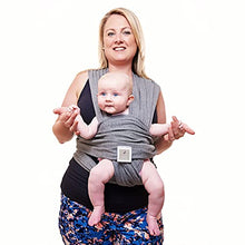 Load image into Gallery viewer, Baby Sling Wrap Premium Baby Carrier Newborn to Toddler - Original Stretchy Baby Wrap Carrier | One Size Fits All | Cozy & Soothing for Babies | Neutral Grey by Funki Flamingo