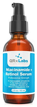 Load image into Gallery viewer, 5% Niacinamide (Vitamin B3) + Retinol Serum (Large 60 ml Bottle) - Ultimate Anti-Aging Wrinkle Reducing Treatment - Fights Acne Breakouts & Fades Blemishes & Spots - Reduces Pore Size & Tightens Skin