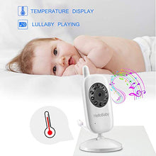 Load image into Gallery viewer, Video Baby Monitor with Camera and Audio | Keep Babies Nursery with Night Vision, Talk Back, Room Temperature, Lullabies, 960ft Range and Long Battery Life