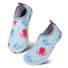 Load image into Gallery viewer, Kids Beach Shoes Swim Water Shoes Toddler Shoes Boys Girls Barefoot Aqua Socks for Children Pool Surfing Yoga Seaside Sport(Blue,Size 1/2 UK Child)