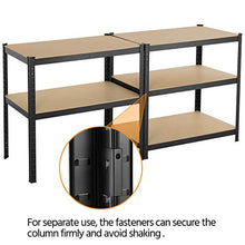 Load image into Gallery viewer, Yaheetech Heavy Duty 5 Tier Garage Shelving Units Metal Storage Shelves Shed Utility Rack,180cm x 90cm x 60cm,175KG Per Shelf,Black