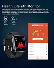 Load image into Gallery viewer, LIGE Smart Watch for Men Women, 1.69'' Full Touch Screen Fitness Tracker with Make/Answer Call Heart Rate Sleep Monitor, IP67 Waterproof Sports Smartwatch with Speaker for iOS Android (Black)