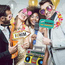 Load image into Gallery viewer, 41 PC Set - Photo Booth Prop, Wedding Prop, Birthday Decoration, Party Prop, Inflatable Guitar, Inflatable Microphone, Party Accessories Adults, Prop Signs, Photobooth Prop, Hen Photo