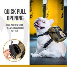 Load image into Gallery viewer, OneTigris Small Pet Dog Harness Backpack Puppy Treat Tote Pack Outdoor Daily Bag (X-small, Green)