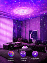 Load image into Gallery viewer, Star Projector, Galaxy Projector with 41 Modes, Night Light Projector with Remote, Timer Galaxy Light, Music Player Star Light for Kids Baby Adults Bedroom/Party/Ceiling/Space/Soothing Sleep