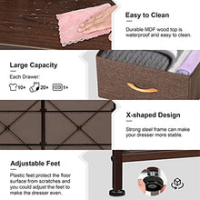 Load image into Gallery viewer, Crestlive Products 9-Drawer Extra Wide Fabric Dresser Storage Tower - Sturdy Steel Frame, Wood Top, Easy Pull Fabric Bins, Wood Handles - Organizer Unit for Bedroom, Hallway, Entryway, Closets(Brown)