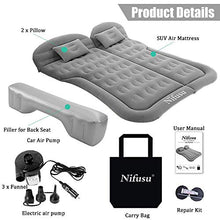Load image into Gallery viewer, Nifusu SUV Air Mattress Camping Beds, Inflatable Car Travel Bed Backseat with Two Pillow and Electric Air Pump, Double-Sided Portable Sleeping Pad For Home Outdoor Travel