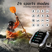 Load image into Gallery viewer, Slothcloud Smart Watches for Men,Fitness Activity Tracker Watch with Heart Rate Blood Oxygen Monitoring IP68 Waterproof 1.71 inch Full Touch Screen Smart Watch Compatible for iOS Android (Black)
