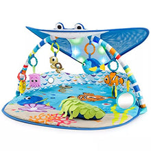 Load image into Gallery viewer, Bright Starts, Disney Baby, Finding Nemo Ocean Lights Baby Activity Gym and Play Mat with Detachable Toys, Sound and Music, Ages Newborn +