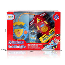 Load image into Gallery viewer, SOKA My First Remote Controlled Racing Car for Toddlers with Sound and Light Toy car Birthday Gift Present for Boys Girls - Red
