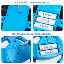 Load image into Gallery viewer, SGILE Remote Control Car for Toddlers with Sound and Light, RC Police Car Toys Birthday Gift Present for 18 Month+ Year Old Boys Girls, Blue
