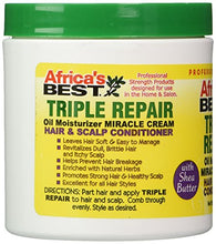 Load image into Gallery viewer, Africa,s Best Triple Repair Oil Moisturizer Cream Hair & Scalp Conditioner 170g