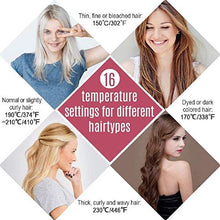 Load image into Gallery viewer, MiroPure Hair Straightening Brush 2 in 1 Ionic Hair Straightener Brush Hot Comb MCH Heating Smoothing Brush with 16 Heating Settings, Dual Voltage