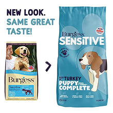 Load image into Gallery viewer, Burgess Sensitive Dry Puppy Food Rich in Turkey, 12.5 kg