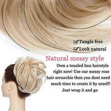 Load image into Gallery viewer, Messy Hair Bun Hair Scrunchies Extensions Curly Wavy Hair Pieces Tousled Updo Extensions Hairpiece With Elastic Rubber Band Hair Scrunchies Hair Accessories