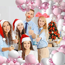 Load image into Gallery viewer, LAISWEE 107Pcs Balloons Arch Kit Party Balloons, Pink, with 200 Pcs Feathers, Ideal for Birthday Party Wedding Decorations