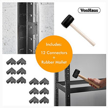 Load image into Gallery viewer, VonHaus 5 Tier Garage Shelving 3pc Corner Bundle – Metal Racking, Steel & MDF Boltless Shelves or Workbench - Massive 2625KG Capacity 175KG Per Shelf