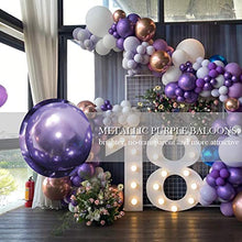 Load image into Gallery viewer, ATFUNSHOP Purple Balloon Arch Kits 5M Latex Helium Balloon Garland Kit, Lilac Balloons for Birthday Decorations, Wedding Party Festival Mother's Day Baby Shower Decorations